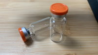 Flacon tubulaire en verre borosilicate, dispositif transparent, composé de tubes en verre borosilicate, 100 pièces