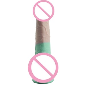 Nuovi genitali maschili artificiali Color-block masturbazione femminile simulazione Dildo realistici pene prodotti per adulti - Product Image 4
