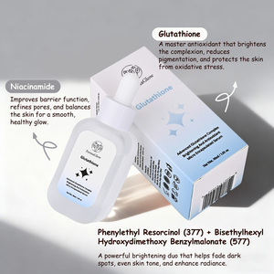 Suero Facial Blanqueador con Glutatión Fermentado, Cuidado de la Piel, Niacinamida, Vitamina C, Alfa Arbutina, Centella, OEM, Sueros Faciales para Manchas Oscuras - Product Image 5