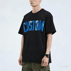 T-shirt personnalisé avec lettres 3D en relief, logo sur mesure, perles, strass, broderie, travail perlé - Product Image 2