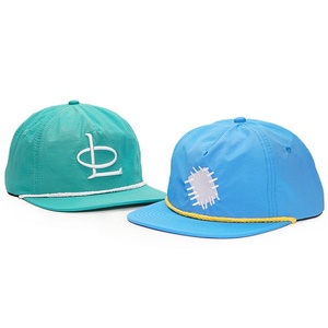 Gorras de Béisbol Personalizadas de Nailon de 5 Paneles con Logotipo Bordado en 3D, Gorras Desestructuradas con Cierre a Presión - Product Image 1