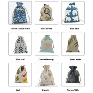 Sac en tissu personnalisable et recyclable avec cordon de serrage et poche à rabat, imprimé sérigraphié, pour vêtements et bijoux, fourni directement par l'usine - Product Image 3