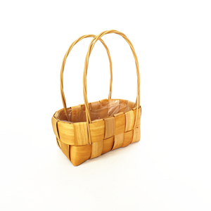 Vendita calda universale grande cesto regalo rotondo fatto a mano <span class=keywords><strong>bianco</strong></span> con manico fiori frutta pane Picnic cesto portaoggetti regalo - Product Image 3