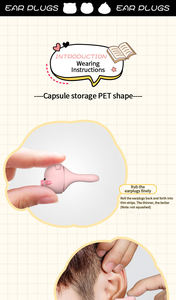 Haut décibel 4 tailles bouchons d'oreille nouveau style bouchons d'oreille en silicone personnalisés pour le sommeil réduction du bruit super silencieuse et douce - Product Image 5