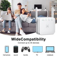 Repetidor WiFi inalámbrico de 2,4 Ghz, 5Ghz, 1200Mbps, enrutador de largo alcance, amplificador de señal y amplificador de red 5G