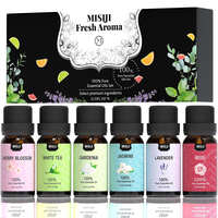 Kit d'huiles essentielles parfumées aux fleurs, écologiques, longue durée, rose, jasmin, gardénia, lavande, fleur de cerisier, thé blanc