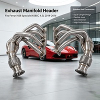 Collecteur d'échappement SS304 Track Tuning pour Ferrari 458 Speciale 458SC 4.5L 2014-2016 – Puissance accrue à haute régime