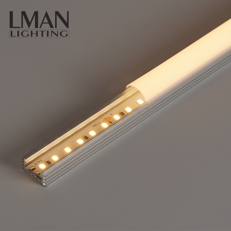 SMD2835 120LEDs U Shape Aluminum+PC Profile IP44 Surface-mounted Linear LED Strip Light with High CRI 90