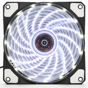 พัดลมเคส LED สีแดงขนาด 12 ซม. 120x120x25 มม. พร้อมไฟ 15 ดวงสำหรับระบายความร้อนคอมพิวเตอร์ - Product Image 2