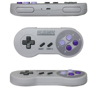 Control de Juego Inalámbrico 2.4G con Conexión USB, Batería Recargable Integrada de 250 mAh, para SNES Mini, Estilo Clásico