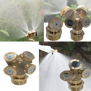 Tête d'arrosage atomisatrice en laiton à 4 points, buse en acier inoxydable, pour l'irrigation des jardins et pelouses, pulvérisation fixe, portée 1-3m - Product Image 1