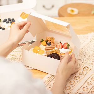 Wholesale Custom Dessert Tart Packing Box with Transparent Windows Cupcake Packing Box - Product Image 3