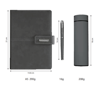 Meilleure Vente Ensemble Cadeau d'Affaires Personnalisé de Luxe : Carnet A5, Stylo, Bouteille Isotherme – Cadeaux d'Entreprise pour Cadres