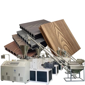 Ligne d'extrusion haute productivité pour panneaux muraux, terrasses, fenêtres et portes en composite bois-plastique (WPC), <span class=keywords><strong>PVC</strong></span>, PE et PP - Product Image 1