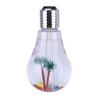 Humidificateur ultrasonique USB 400 ml en forme d'ampoule colorée, diffuseur d'huiles essentielles, atomiseur, purificateur d'air, vaporisateur de brume pour voiture et maison, en plastique