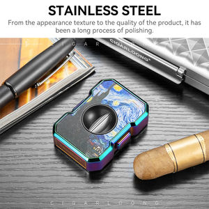 อุปกรณ์ตัดซิการ์ กรรไกรโลหะแบบสปริงรูปตัววี พกพาสะดวก คมกริบ ระดับไฮเอนด์ ของขวัญสำหรับคนรักยาสูบ - Product Image 5