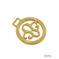 Pendentif rond découpé en métal, porte-clés, breloques logo pour sac à main, personnalisable, vente en gros