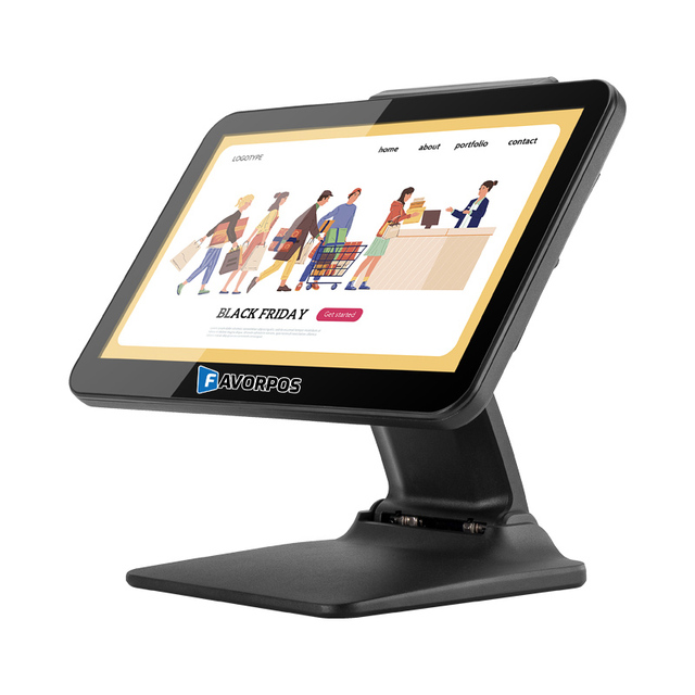 Pos Terminal 15.6 Inch Screen Aluminum Stand Pos Machines Payment Device for Business