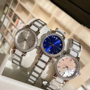 Reloj de Vestir de Lujo para Mujer con Cristales, Correa de Cerámica y Metal, Visualización de Fecha, Reloj de Cuarzo al por Mayor - Product Image 4