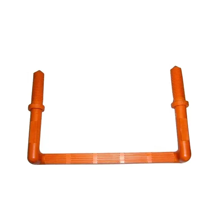 Galvanized Steel core manhole step with new PP orange Coated color