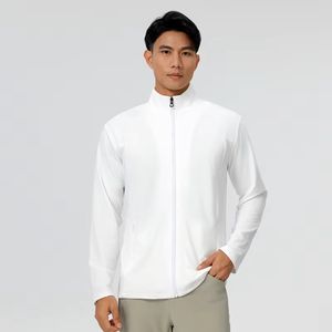 Vestes de haute qualité pour hommes Entraînement Course à pied Sports Gym Wear Mode Sensation de <span class=keywords><strong>nu</strong></span> Collar montant Vestes pour hommes - Product Image 5