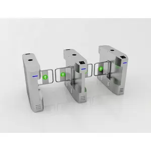Dukungan pabrik OEM ODM pintu putar biometrik kartu RFID Swing Turnstile wajah opsional dan kontrol akses sidik jari