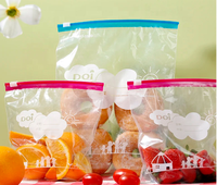 Hot Seal Étanche Congélateur Stockage Des Aliments Curseur Sacs PE Fermeture Éclair pour Nourriture Légumes