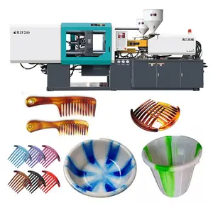 Machine de moulage par injection plastique double deux-en-un <span class=keywords><strong>pour</strong></span> pinces à cheveux/peignes/bassines/seau en plastique, 140T, 180T, 240T, couleurs mélangées, fabriquée en Chine - Product Image 1