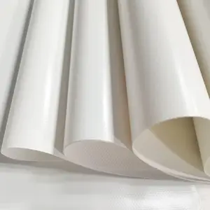 Terpal putih Anti-UV harga murah bahan PVC kanvas 1100 gsm