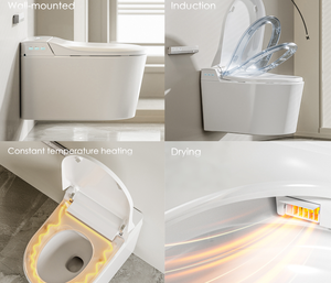 Nouvelle <span class=keywords><strong>toilette</strong></span> intelligente suspendue murale autonettoyante pour salle de bain WC moderne intelligent automatique avec <span class=keywords><strong>bidet</strong></span> intégré - Product Image 4
