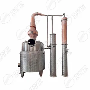 DYE Copper Distiller Alcohol Copper Pot Still Distiller in vendita Home Moonshine Still Spirits Boiler