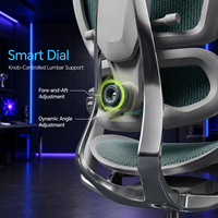 Chaise de bureau moderne en maille Premium E7 avec support lombaire réglable, chaise de bureau ergonomique pivotante pour le bureau à domicile et les esports
