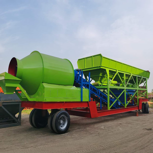 Năng suất cao 25M3/đến 90m3/h nhà máy trộn bê tông di động sẵn sàng trộn dây chuyền sản xuất trạm trộn bê tông di động với giá cả phải chăng - Product Image 1