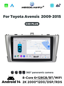Mekede Car-Play Android Auto Car IPS màn hình âm thanh đài phát thanh máy nghe nhạc 6 + 128G GPS navigation 8core 4G Wifi cho TOYOTA avensis 2009-2015 - Product Image 5