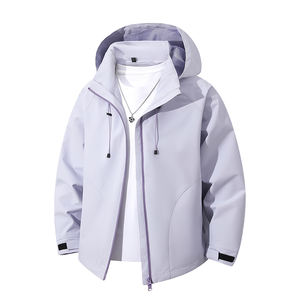 Chaqueta con capucha estilo Hong Kong para hombre, personalizada con logotipo, para primavera y otoño, informal, cómoda y popular. - Product Image 3