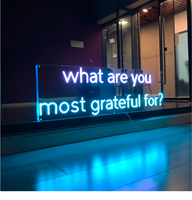 Drop Shipping No quantité minimale de commande Panneau publicitaire LED néon en acrylique personnalisé le plus populaire pour la décoration de Noël