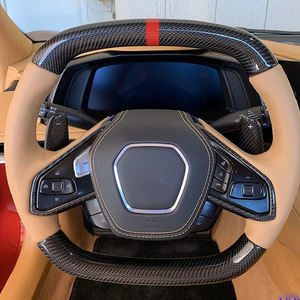 Volant en fibre de carbone pour Chevrolet <span class=keywords><strong>Corvette</strong></span> C8 Stingray, vente directe d'usine, fabriqué en Chine - Product Image 5