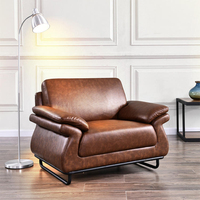 Ensemble de canapés modulaires de luxe modernes en cuir synthétique pour hôtels, villas et sous-sols – Taille et couleur personnalisables