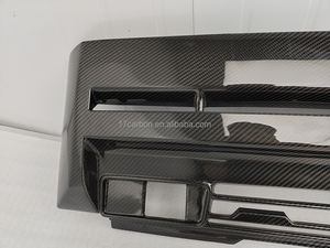 Parrilla Delantera de Fibra de Carbono Completa Estilo M, <span class=keywords><strong>Precio</strong></span> de Fábrica al por Mayor para <span class=keywords><strong>Defender</strong></span> 110 2020+, Negro Carbón/Personalizado 3M - Product Image 5