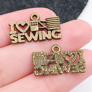 Cross-biên Giới nóng bán Retro hợp Kim máy may loạt mặt dây chuyền DIY Key Vòng đeo tay Vòng Cổ Phụ Kiện - Product Image 6