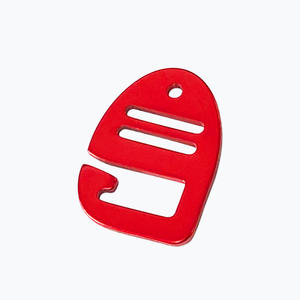 Boucle de réglage en alliage d'aluminium en forme de 9 pour sangle de sac à dos, quincaillerie de tente, couleur argent, boucle à cliquet - Product Image 2