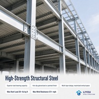 Entrepôt préfabriqué en structure métallique, bâtiment métallique préfabriqué à plusieurs étages, centre de stockage industriel à longue portée