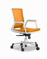 Chaise de bureau ergonomique moderne en tissu avec fonction pivotante et réglage de la hauteur pour le bureau à domicile