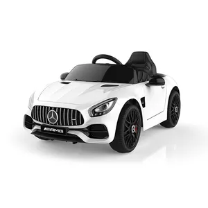 Con licenza Mercedes AMG GT kids auto elettrica a quattro ruote macchinine per bambini per guidare 12v giro elettrico su auto per bambini