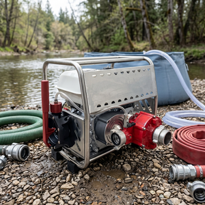 Timecore JBQ8.5/2.5 Portable Mobile <b>Water</b> Pump 400Lmin Lightweight Gasoline Pump for Outdoor <b>Water</b> Supply - Product Image 1