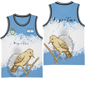 Bandera de <span class=keywords><strong>Argentina</strong></span> estilo deportivo baloncesto Jersey 2024 verano chaleco malla sin mangas camisetas hombres camisetas sin mangas Drop Ship ropa de Fitness - Product Image 3