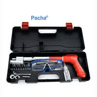 Pistola de Clavos Mini Industrial y para Bricolaje Pacha Tool, Pistola de Clavos de Alta Visibilidad, Herramienta de Fijación para Instalación de Techos