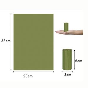 (15 sacs/rouleau) Sacs à déjections pour chiens et chats, sacs à déchets pour animaux de compagnie, couleur unie, biodégradables, épais, sacs de collecte de déjections pour animaux - Product Image 3
