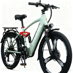 Factory Direct Lithium 9-Speed Bike 48V 350W Brushless Rear Hub Motor Aluminum <b>Frame</b> Front/Rear Mountain Q1 9-Speed Gears Offers - Product Image 2