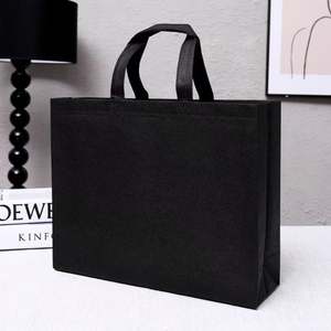 Sac de courses personnalisé à large ouverture, marron, durable, imperméable et enduit, en non-tissé - Product Image 4